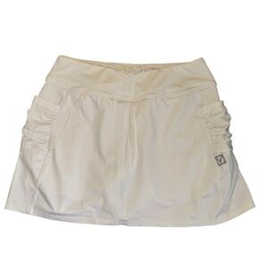 Yaffa Tennis Skort White
